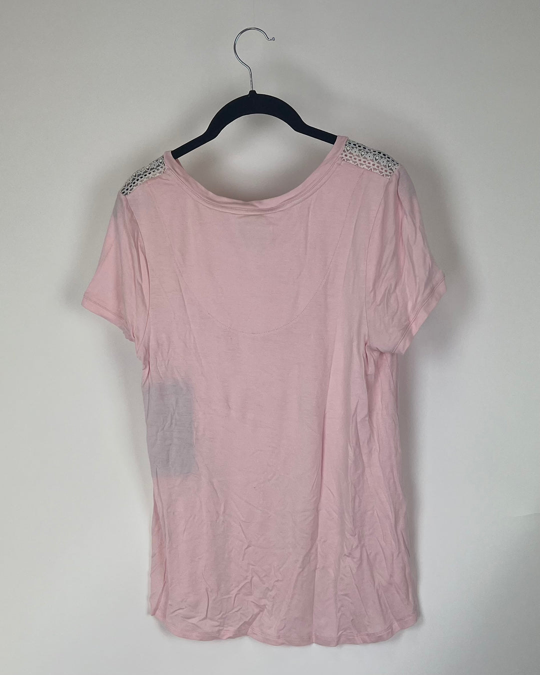 Light Pink and Lace Sleep T-Shirt - Size 4-6