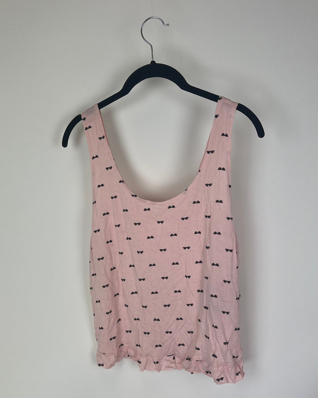 Light Pink Sunglass Print Sleep Tank - Size 4-6