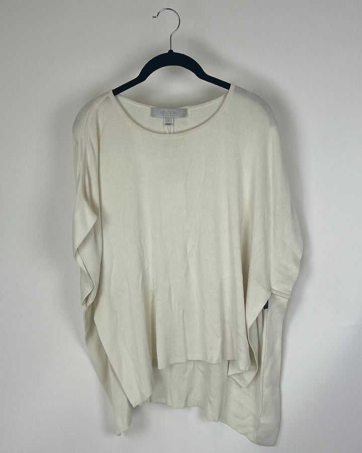 White Sleeveless Sweater - Size 4/6