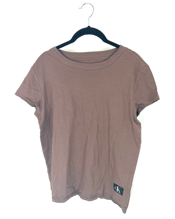 Brown Crewneck T-shirt - Small