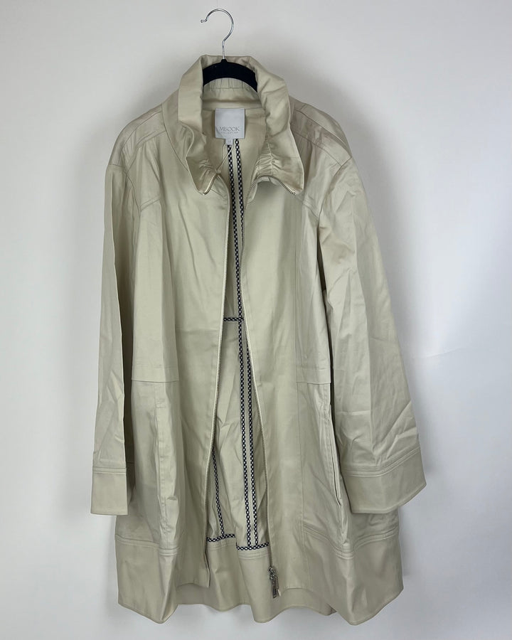 Tan Lightweight Coat - Size 18/20