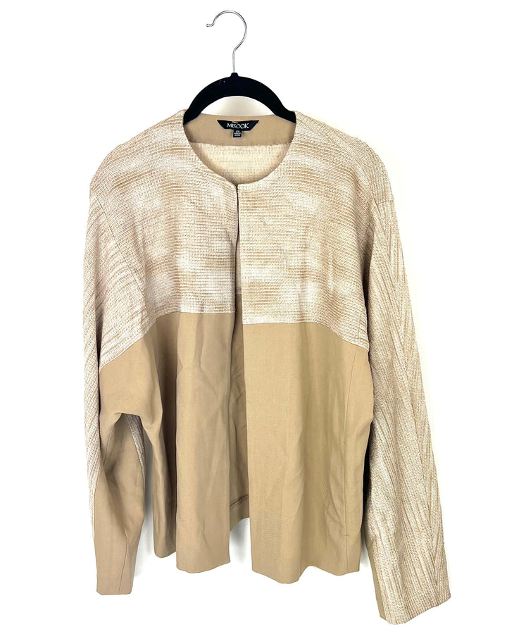 Tan knit cardigan- Size 2/4