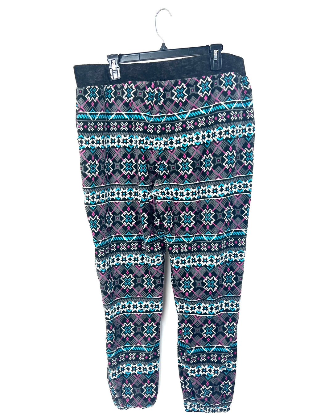 Gray Printed Pajama Pants - 1X