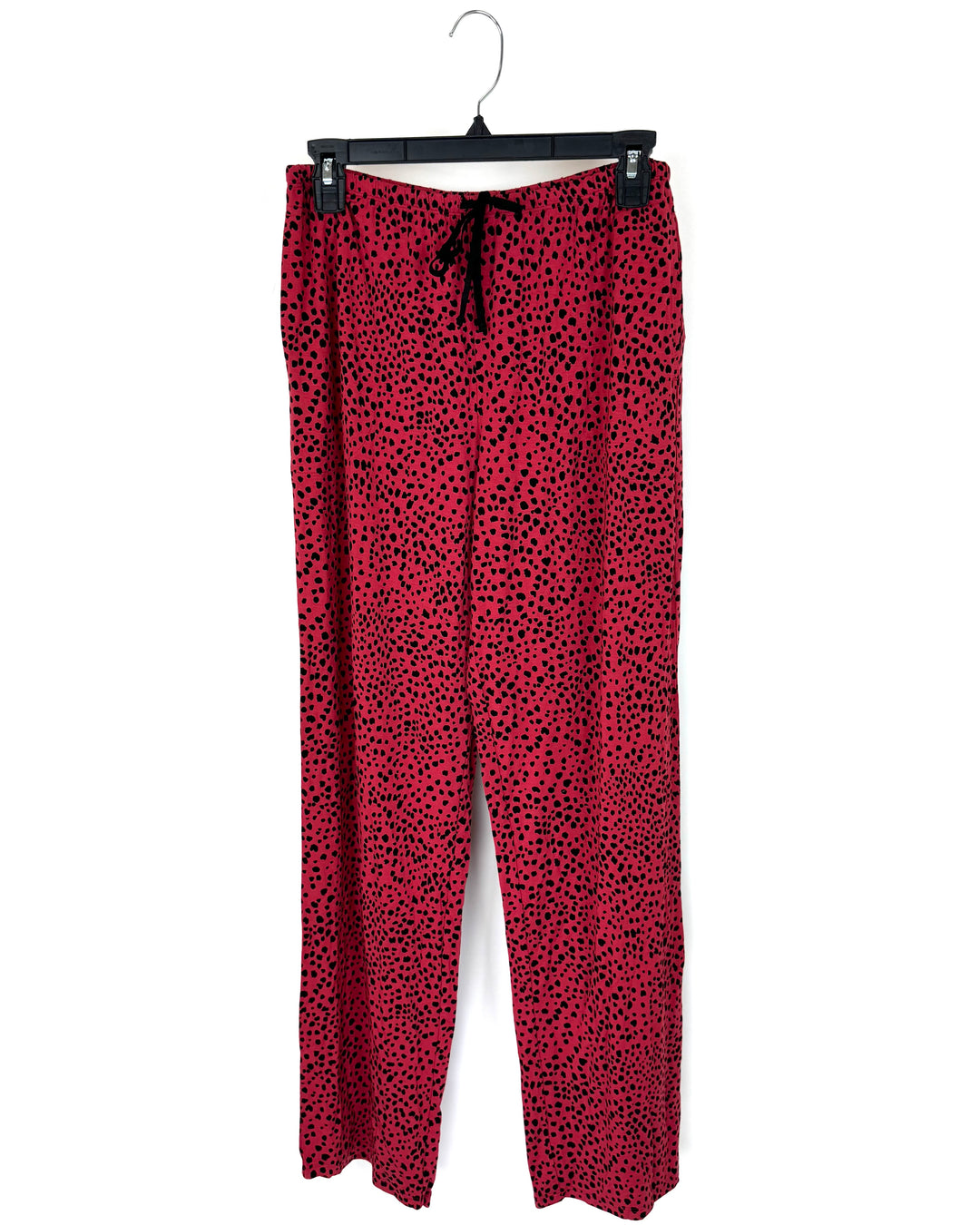 Coral Red Cheetah Print Pajama Set - Size 4/6