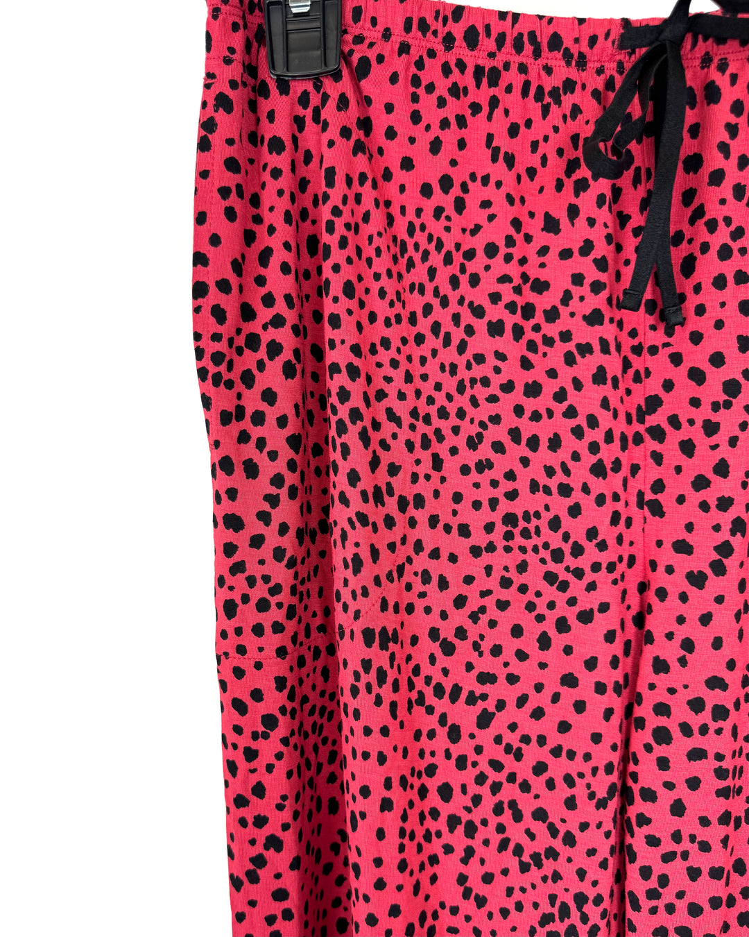 Coral Red Cheetah Print Pajama Set - Size 4/6