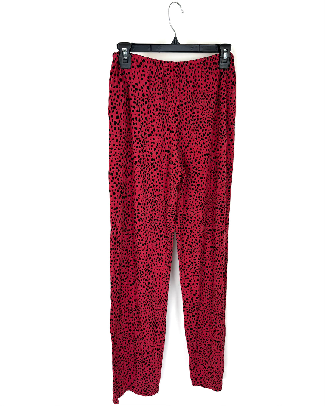 Coral Red Cheetah Print Pajama Set - Size 4/6