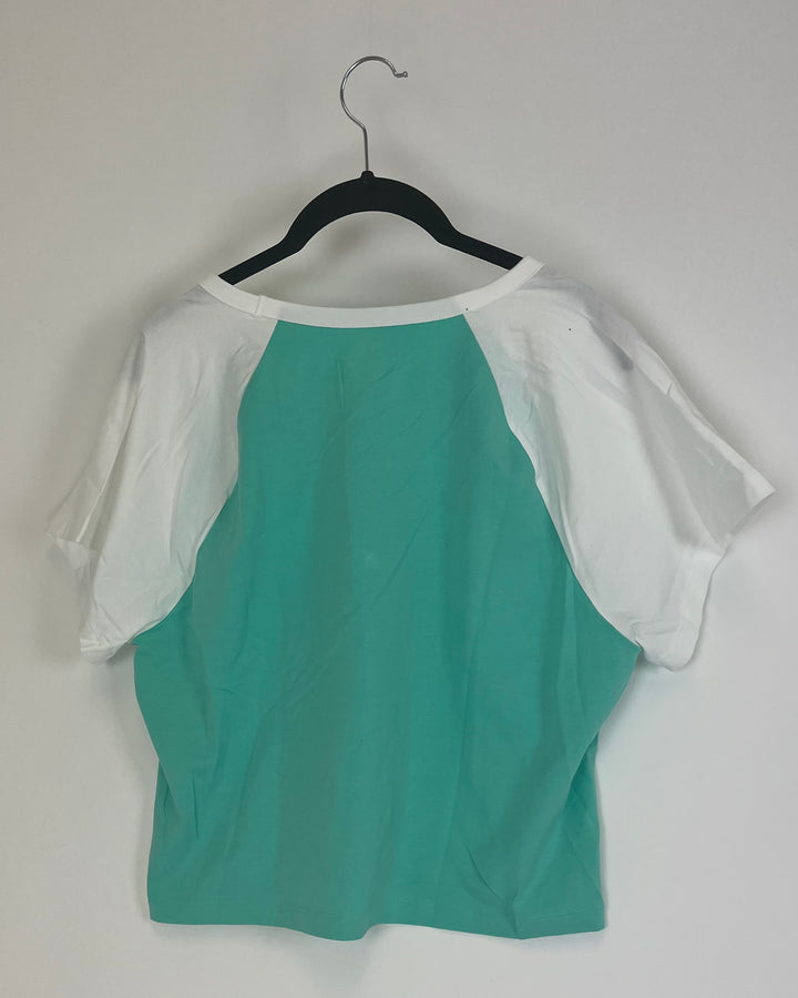 PINK Mint Green T-Shirt - Extra Extra Large