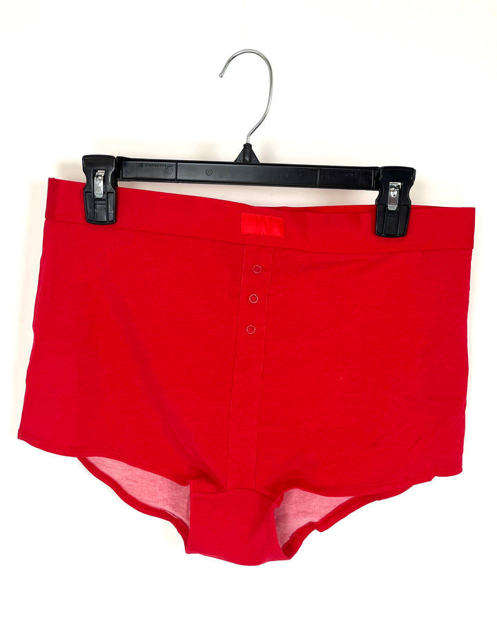 PINK Red Boy Shorts - Extra Extra Large