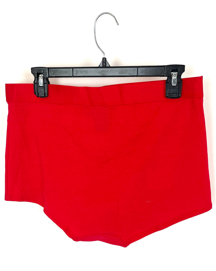 PINK Red Boy Shorts - Extra Extra Large