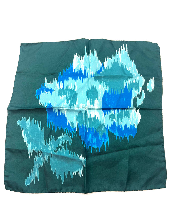 MENS Green, Royal Blue and Seafoam Pocket Square