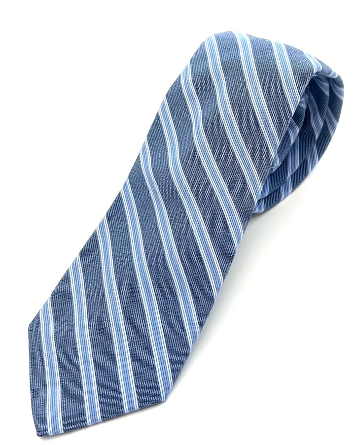 MENS Sky Blue Striped Tie