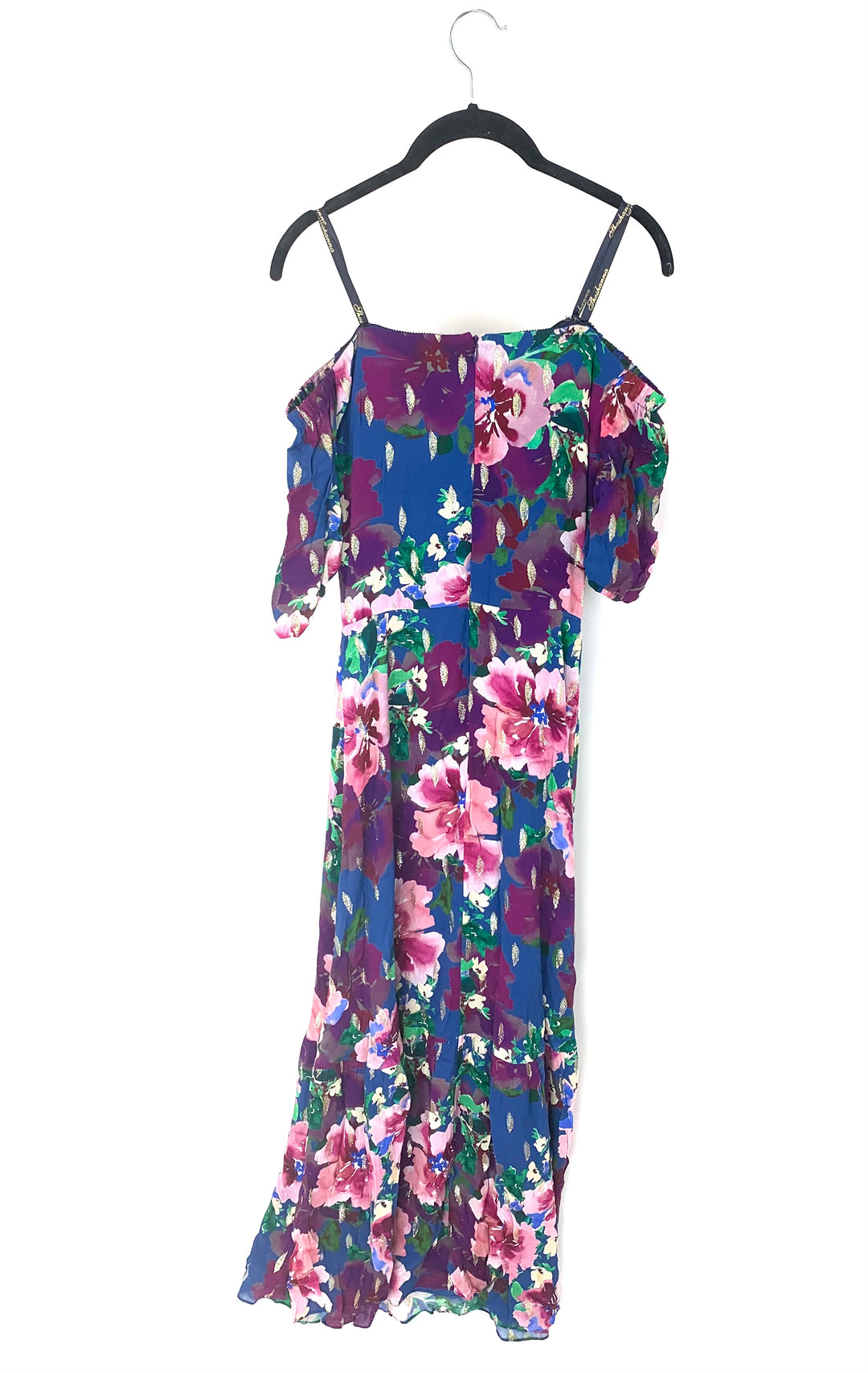 Off-the-Shoulder Floral Maxi Dress - Size 4