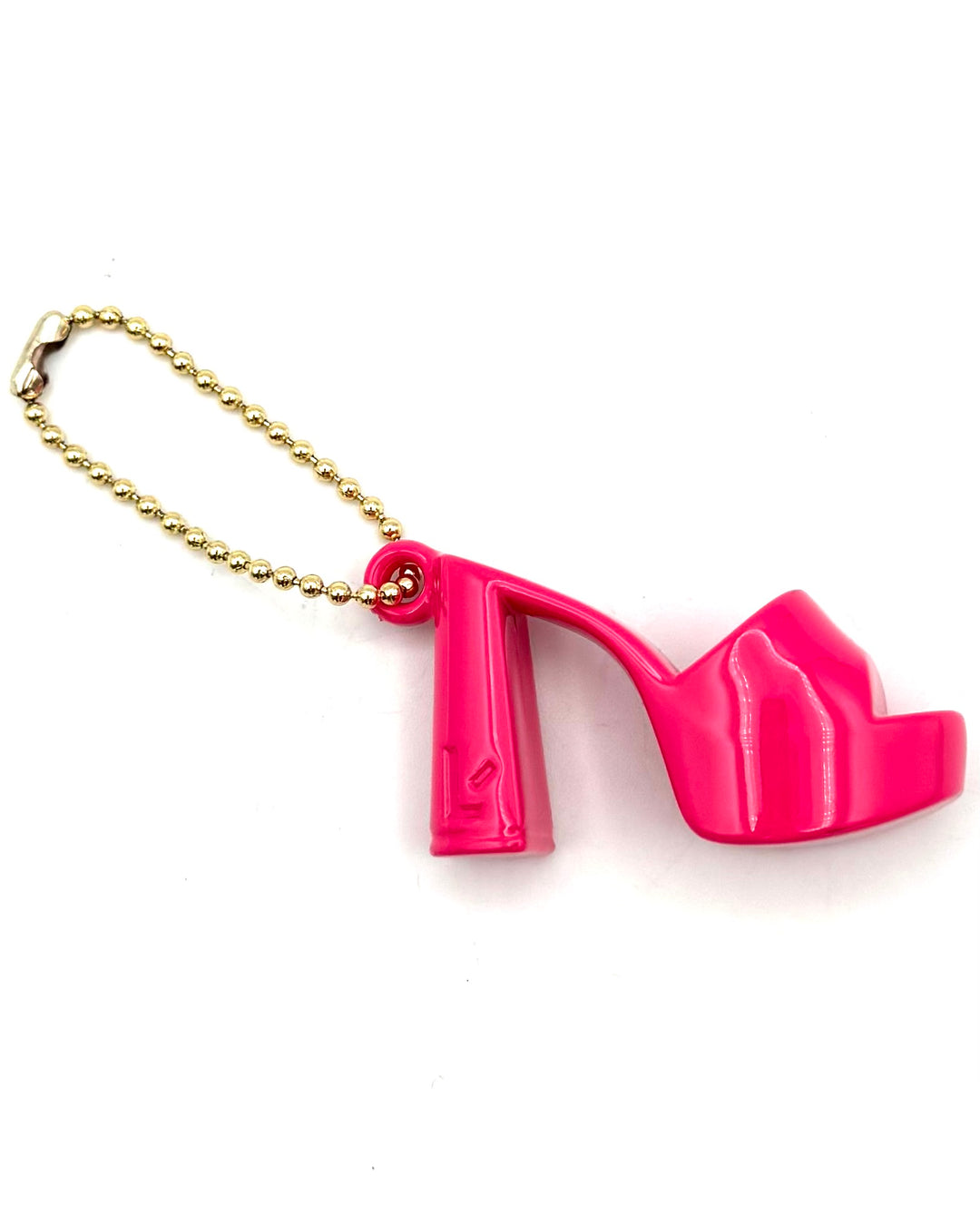 Larroude Hot Pink High Heel Keychain