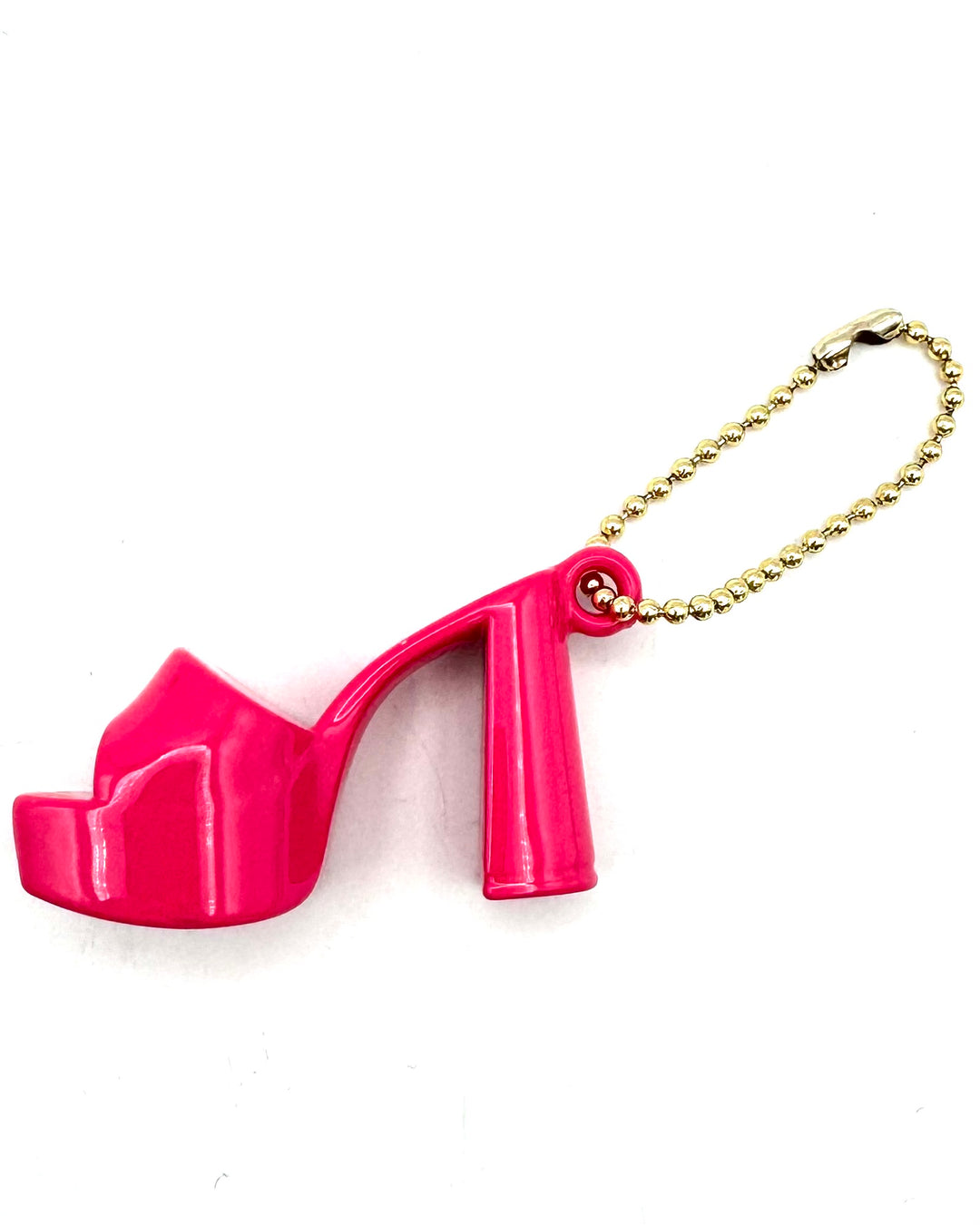 Larroude Hot Pink High Heel Keychain