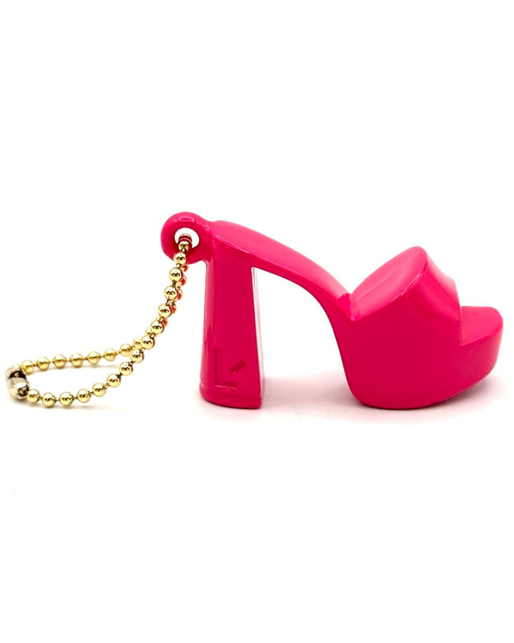 Larroude Hot Pink High Heel Keychain