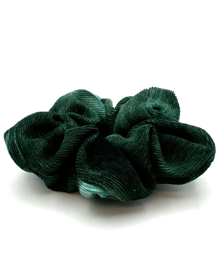 Green Marbled Velvet Scrunchie