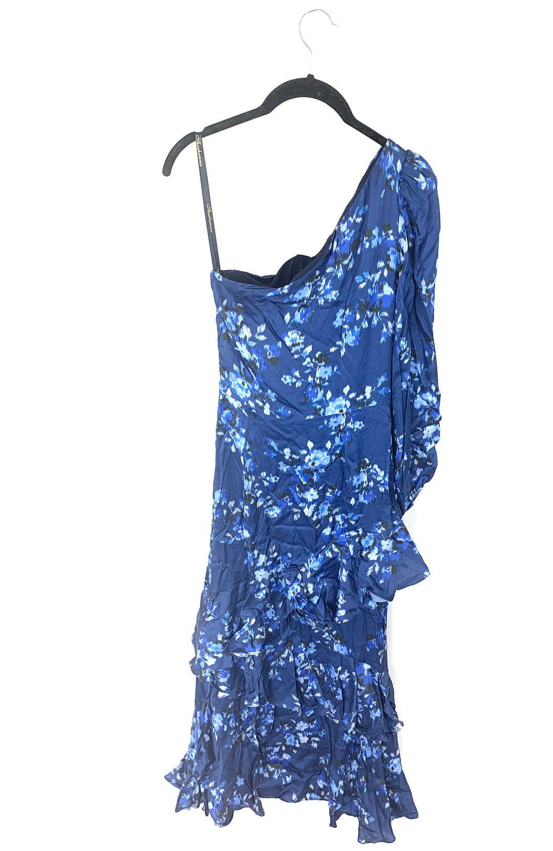 Blue Watercolor Floral One Maxi Dress - Size 4/6