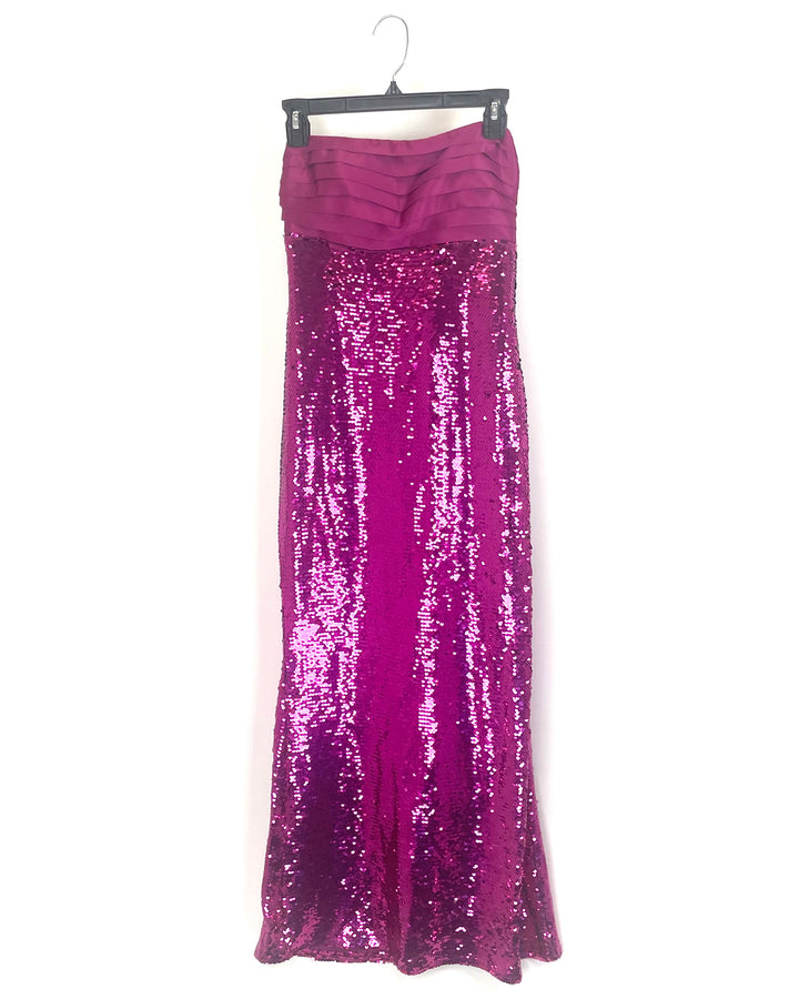 Pink Sequin Gown - Size 4 and 18