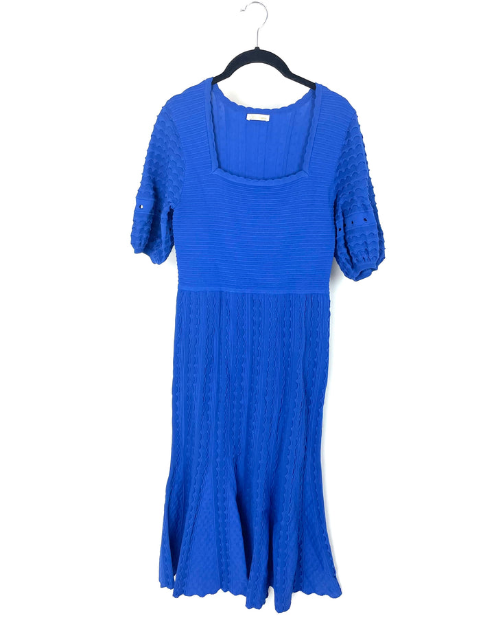 Bright Blue Short Sleeve Dress - Size 2/4