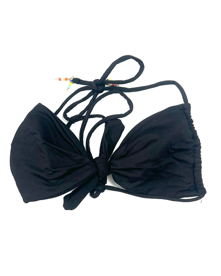 Black Tied Swim Top - Small