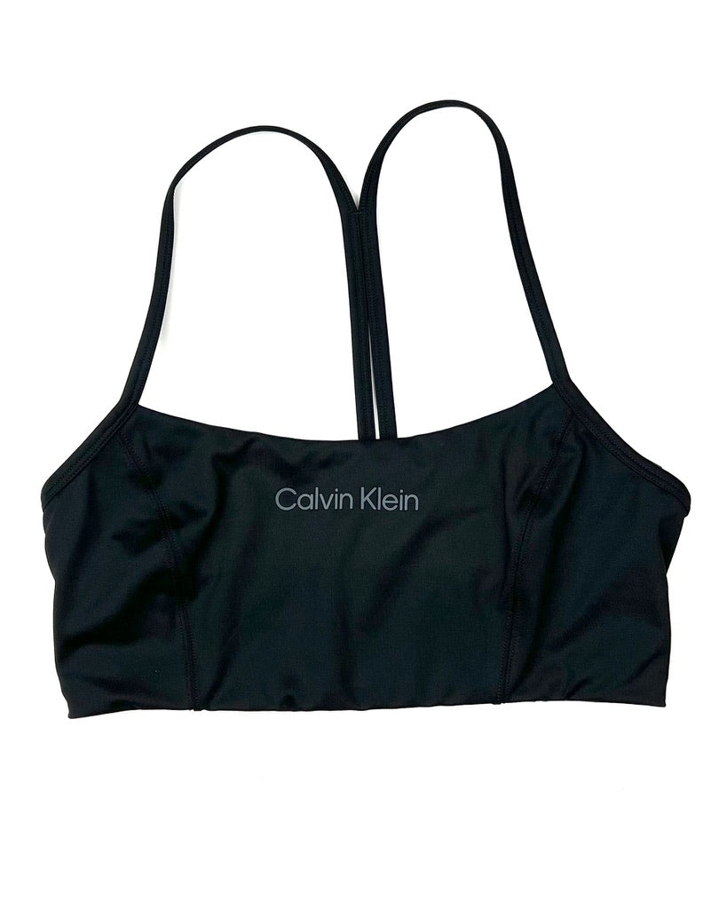 Calvin Klein Black Zipper Sports Bra - Small – The Fashion Foundation