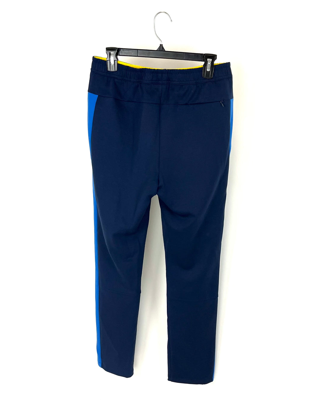 MENS Dark Blue Joggers with Royal Blue Line Detail - Small and Medium