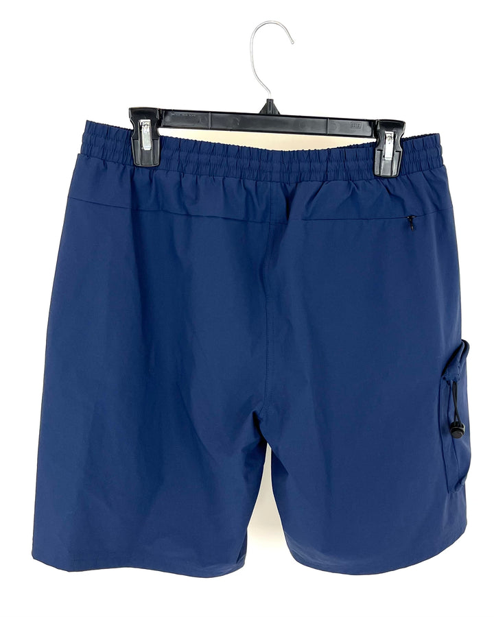 MENS Navy Blue With Pocket Active Short - Medium