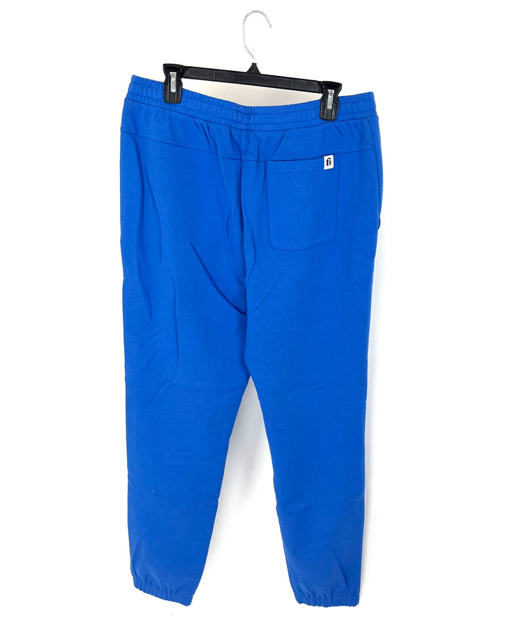 MENS Bright Blue Joggers with Back Pocket - Medium