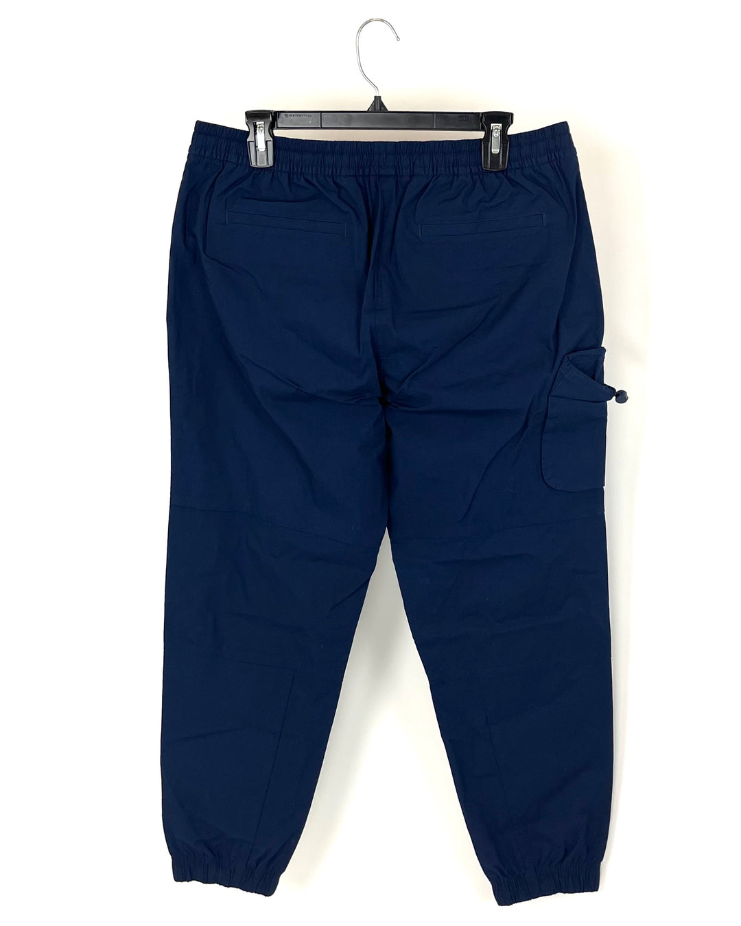 MENS Dark Navy Blue Joggers with Side Pocket - Large