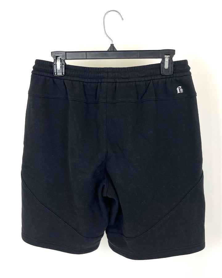 MENS Black With Metallic Stripe Active Short - Small