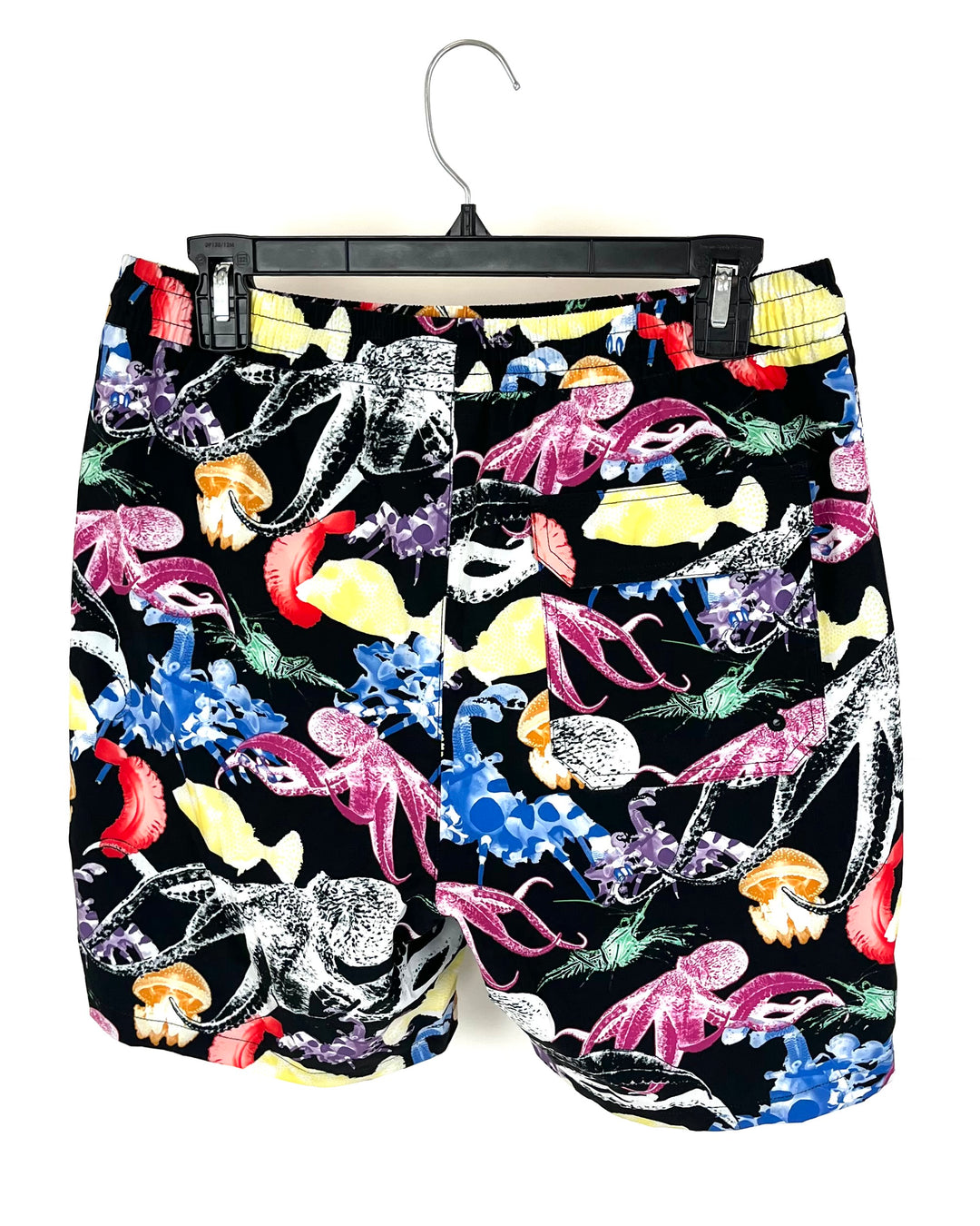 MENS Black Sea Life Swim Shorts - Small and Medium