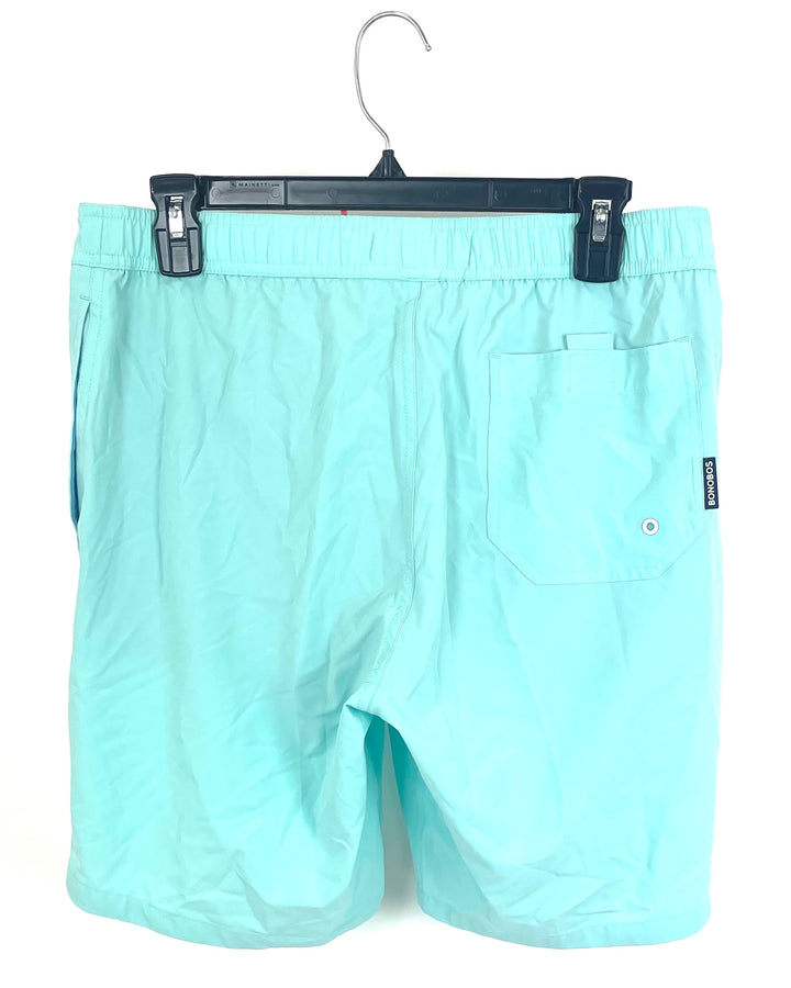 MENS Arctic Blue Swim Shorts - Medium