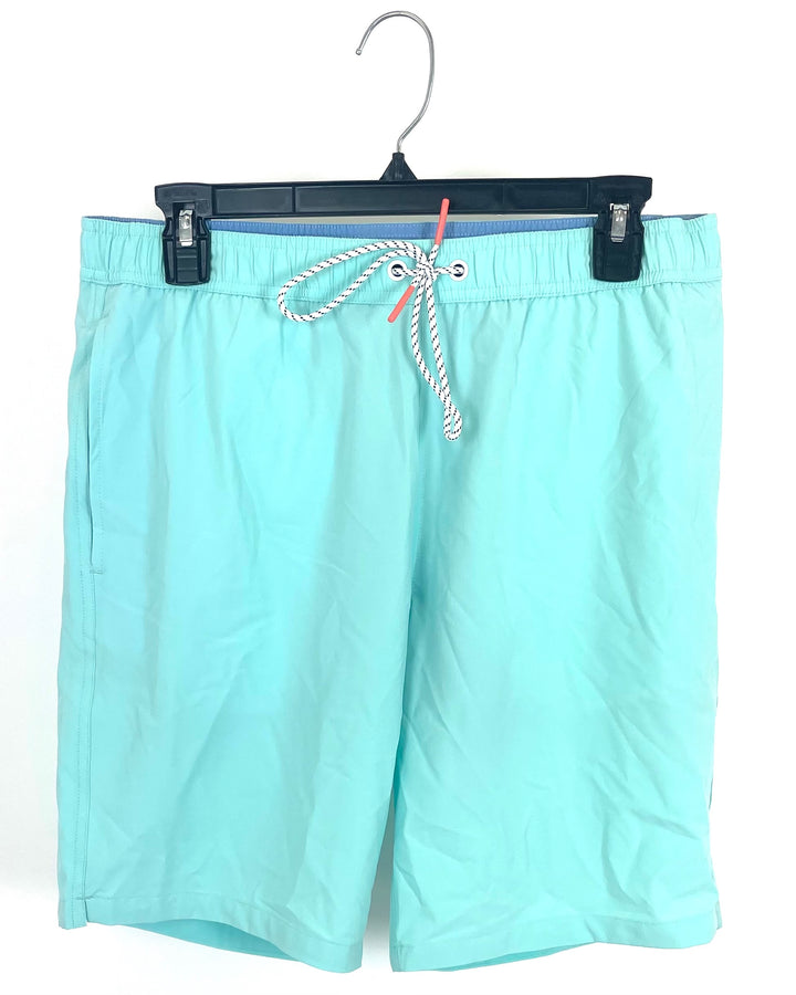 MENS Arctic Blue Swim Shorts - Medium