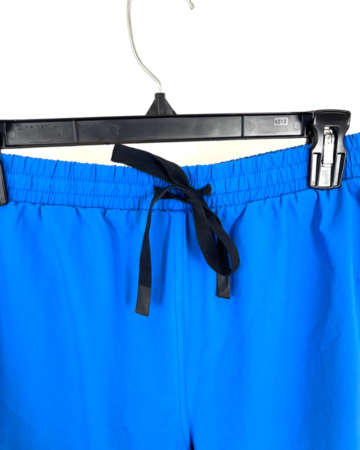 MENS Royal Blue Drawstring Active Shorts - Medium