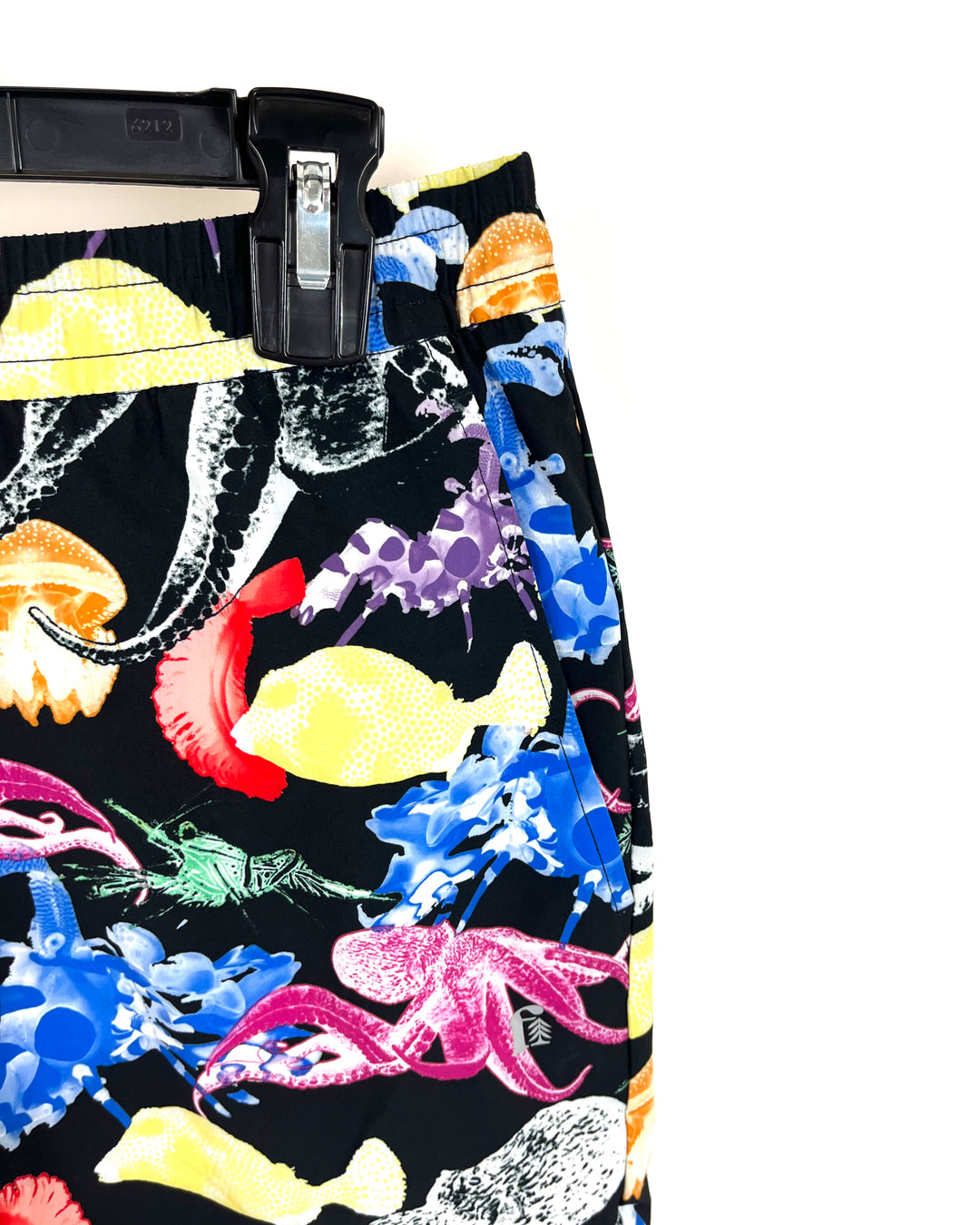 MENS Black Sea Life Swim Shorts - Small and Medium