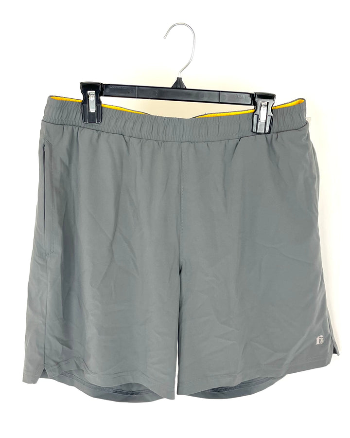 MENS Medium Grey Swim / Active Short - Medium