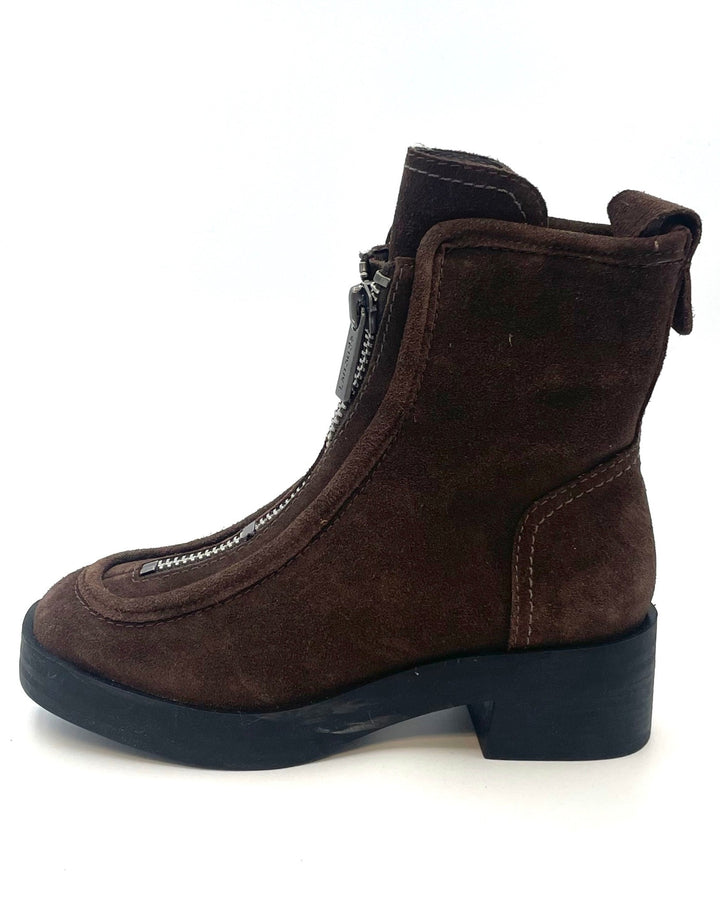 Brown Suede Zipper Boot - Size 6 and 11