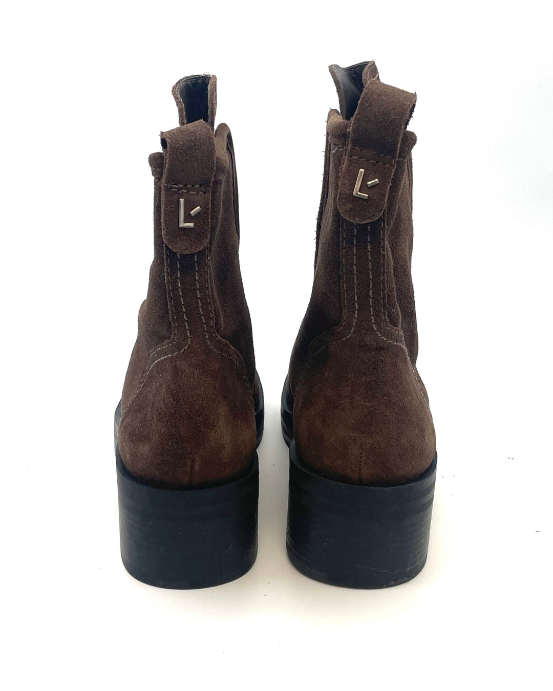 Brown Suede Zipper Boot - Size 6 and 11