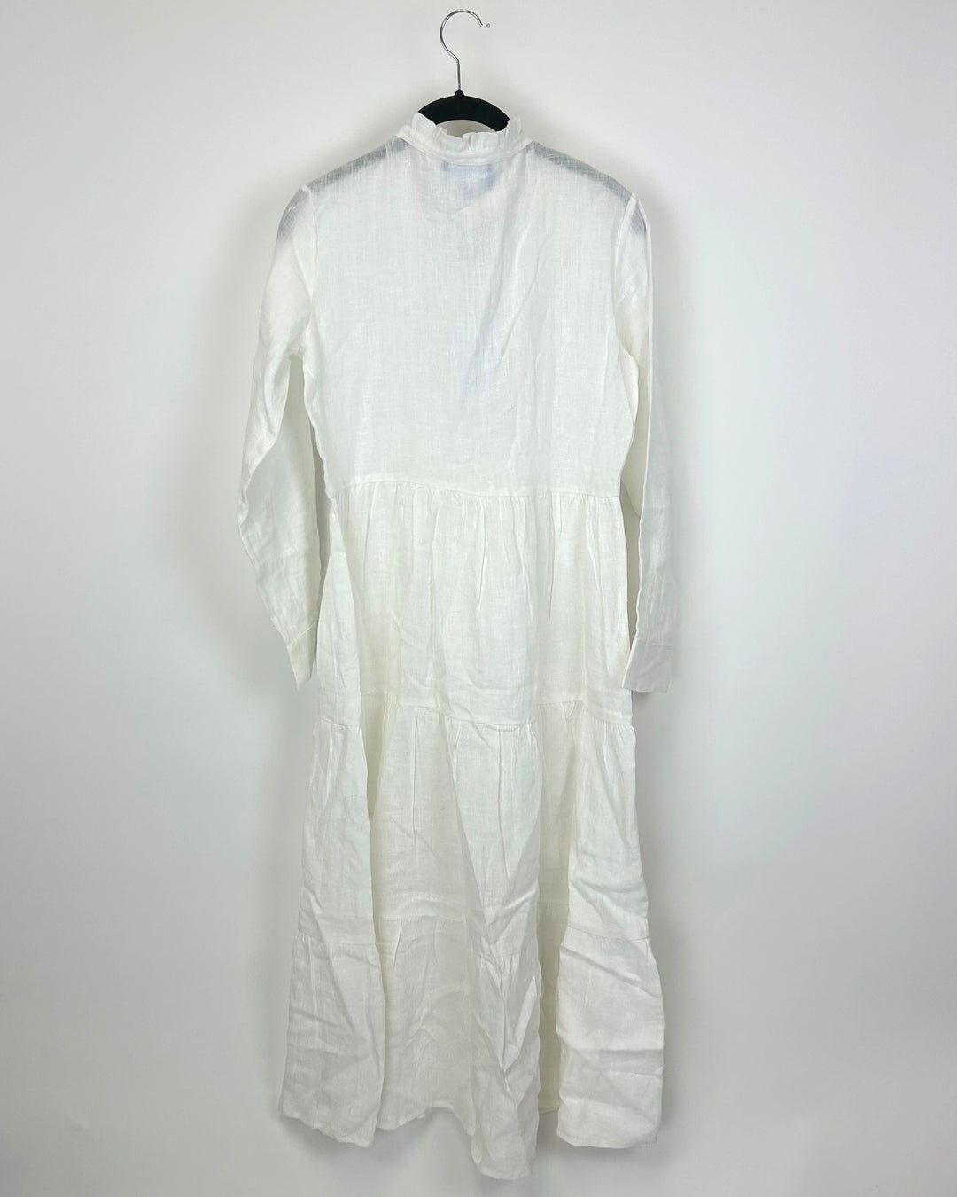 White Linen Maxi Dress - Size 0/2 and 4/6, 8/10 and 16