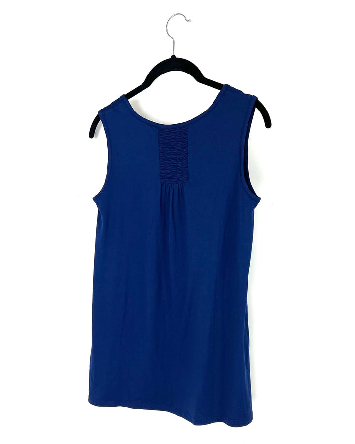 Navy Blue Basic Tank - Size 4/6