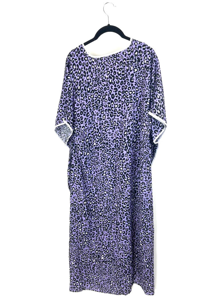 Purple Animal Print Caftan - Size 8/10