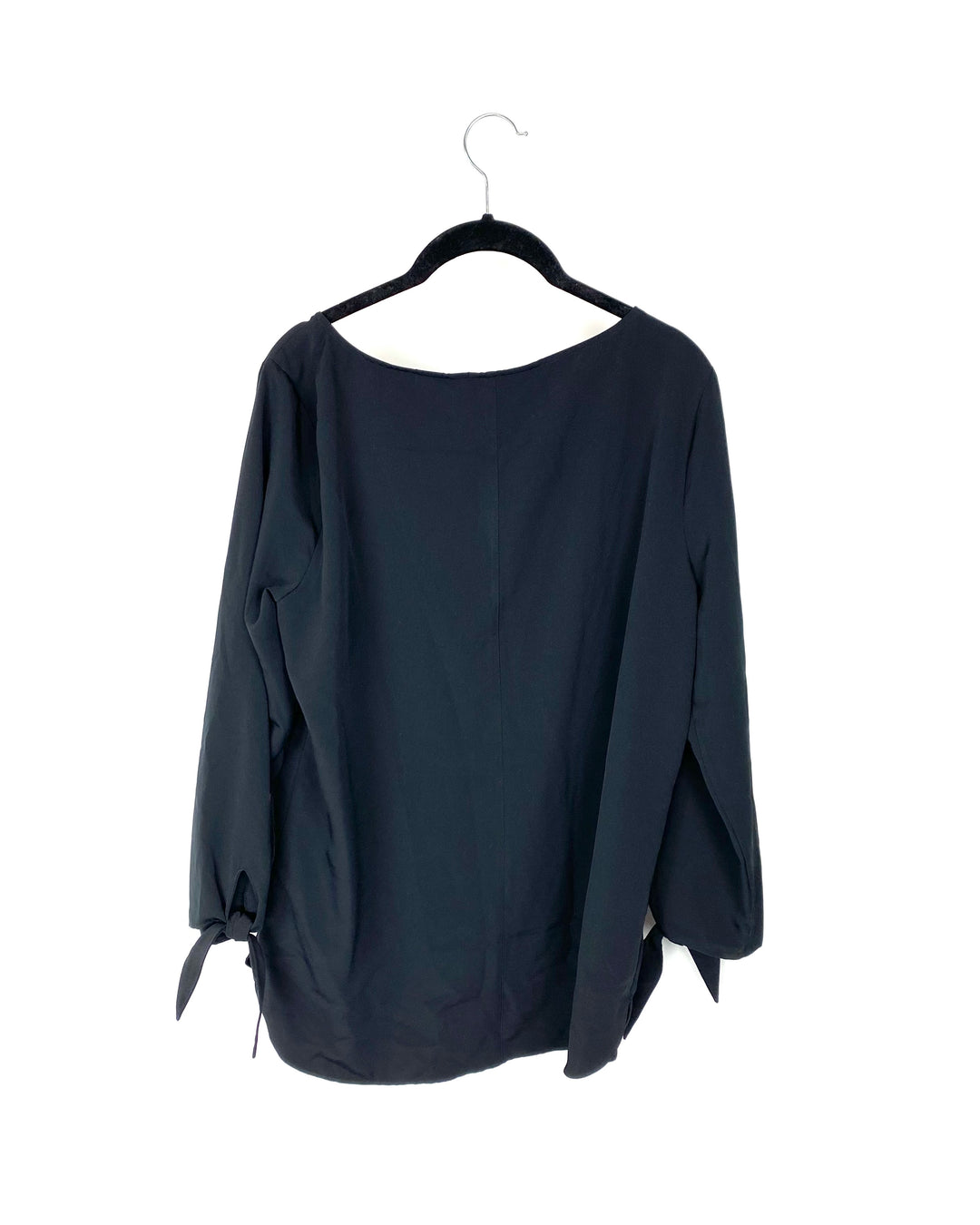 Black Crew Neckline Blouse - Size 8