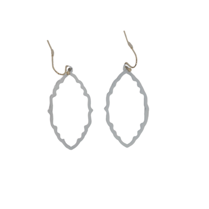 White Leaf Earrings - The Fashion Foundation - {{ discount designer}}