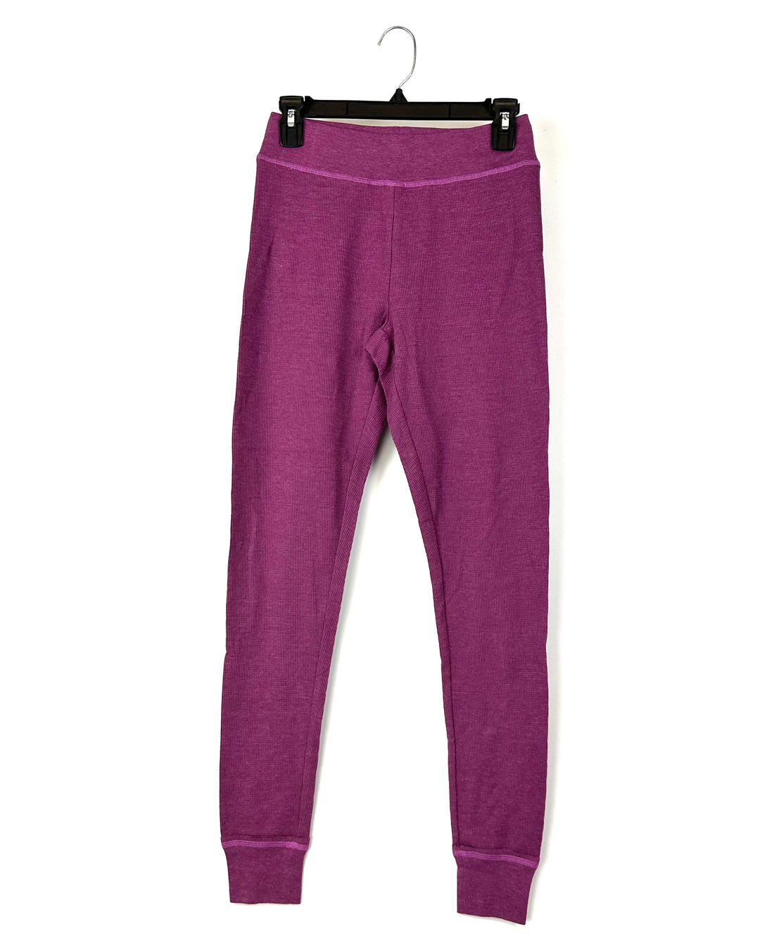 Purple Textured Leggings - Small