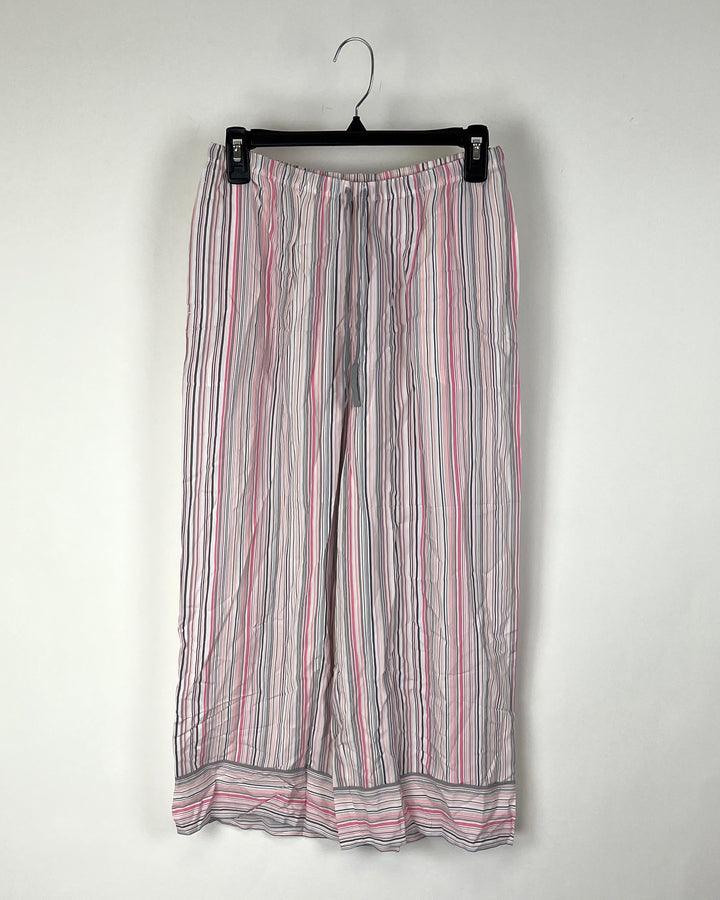 Multi Color Striped Pajama Pants - Small