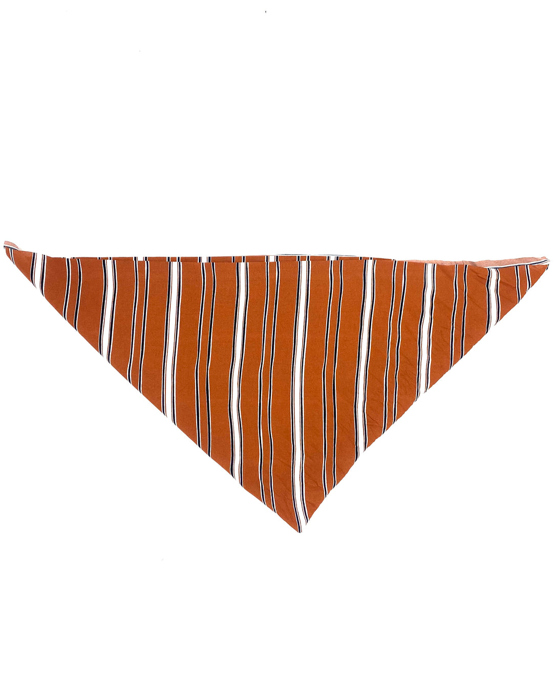 Brown Stripe Square Scarf