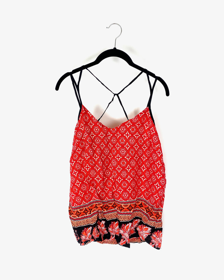 Red and Orange Tank Top - Small