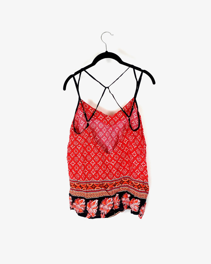 Red and Orange Tank Top - Small