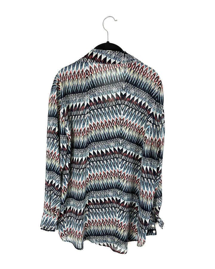 Glamorous Abstract Blouse - Small