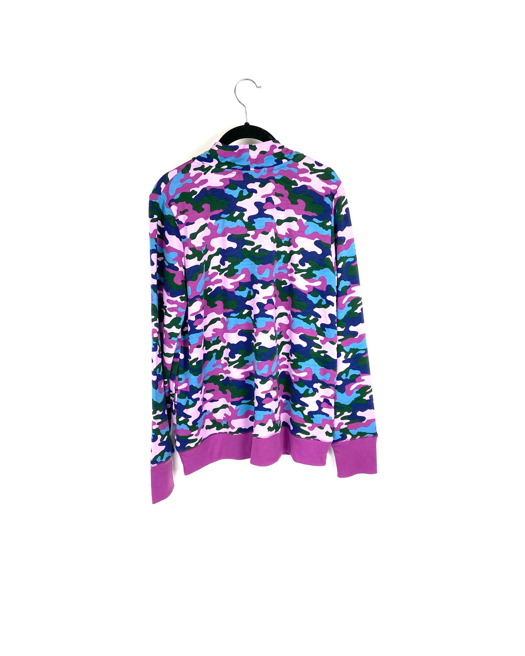 Purple Camo Zip Up Top - Size 4-6